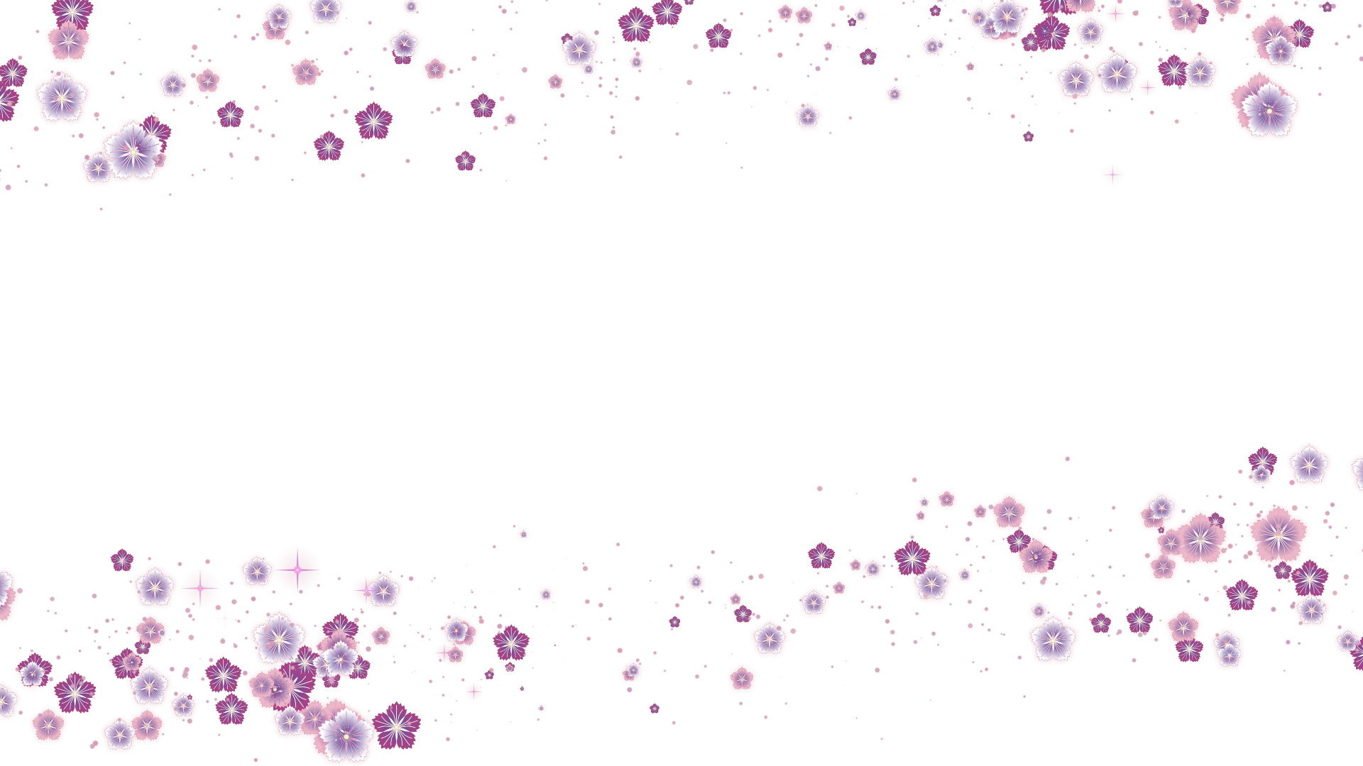 秋の撫子（フレーム）-白バック