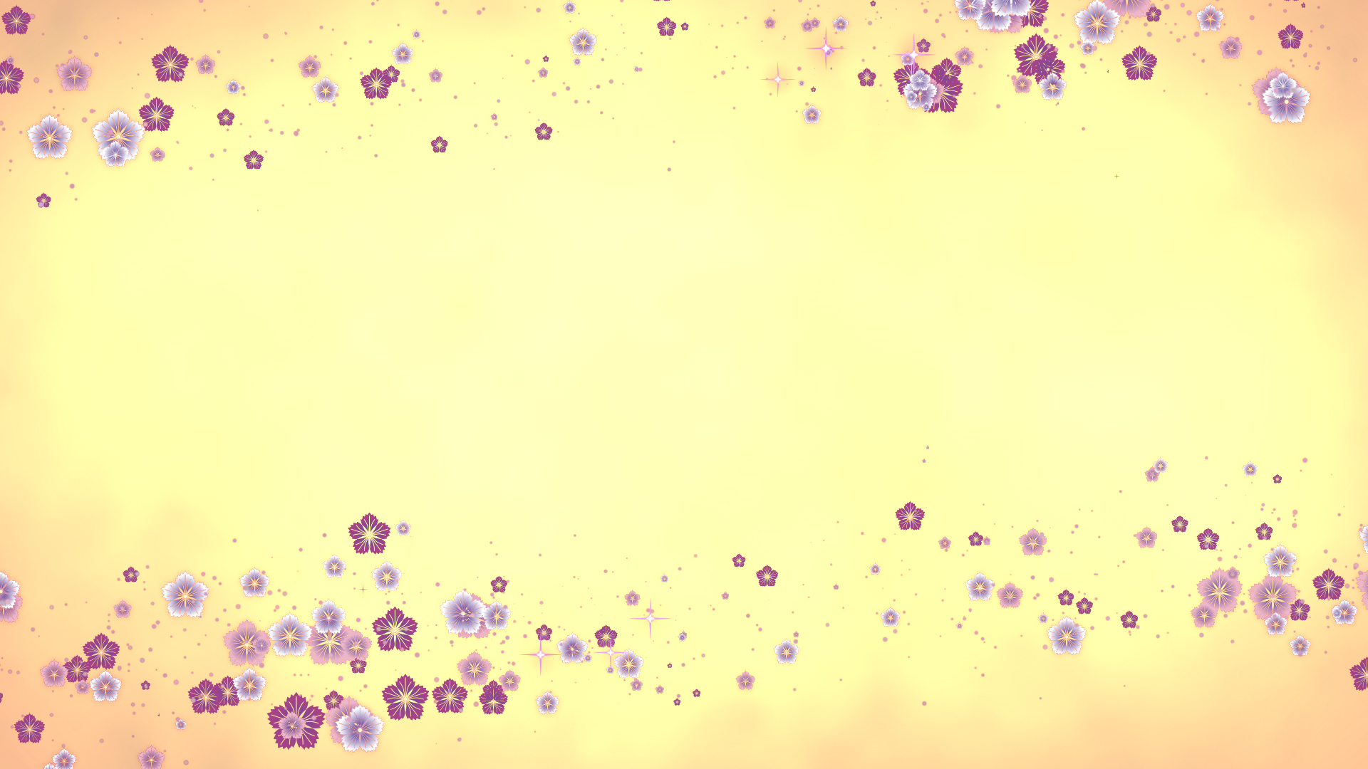 秋の撫子（フレーム）-黄色バック