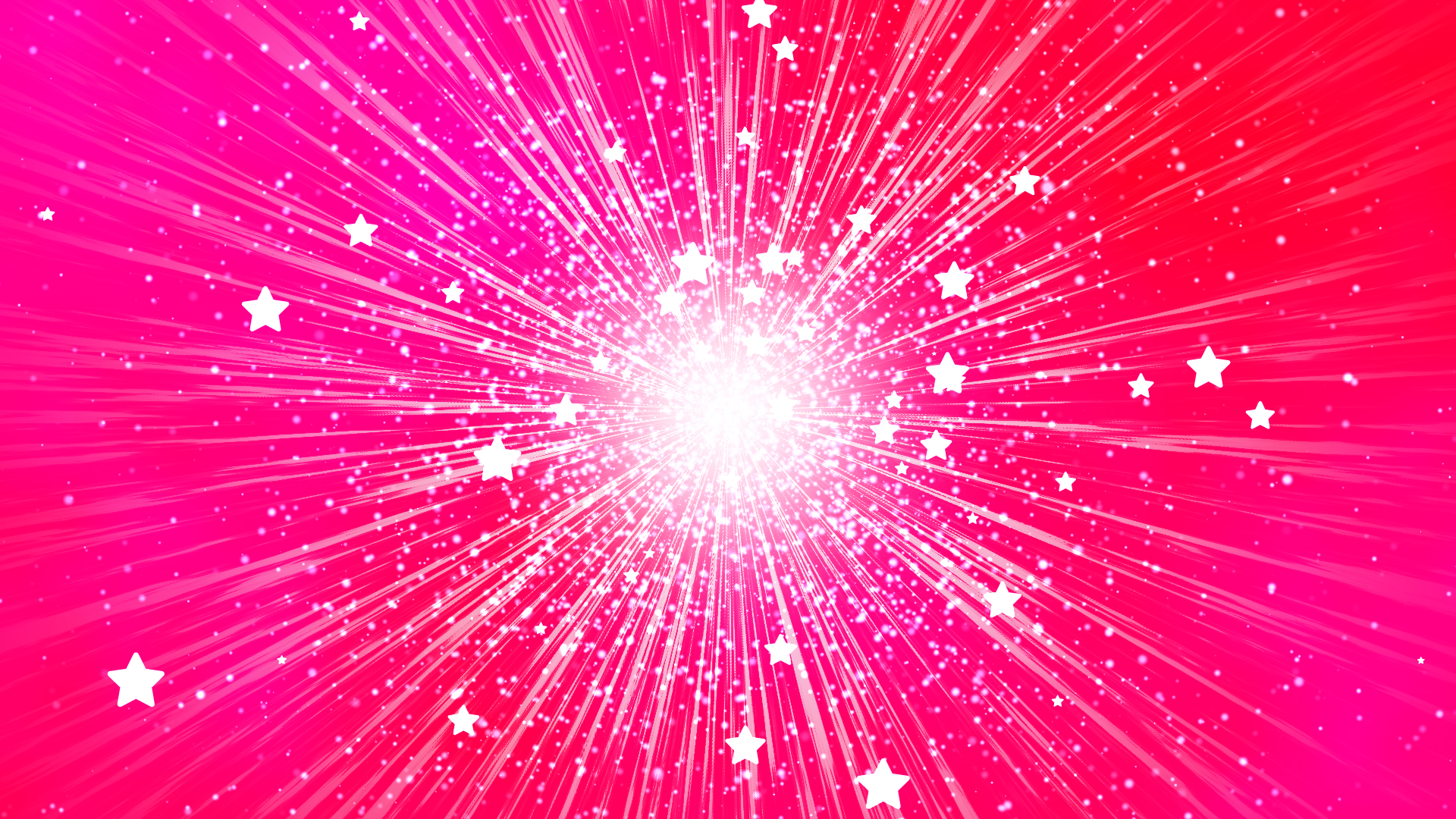 中心から光を放つ（星）