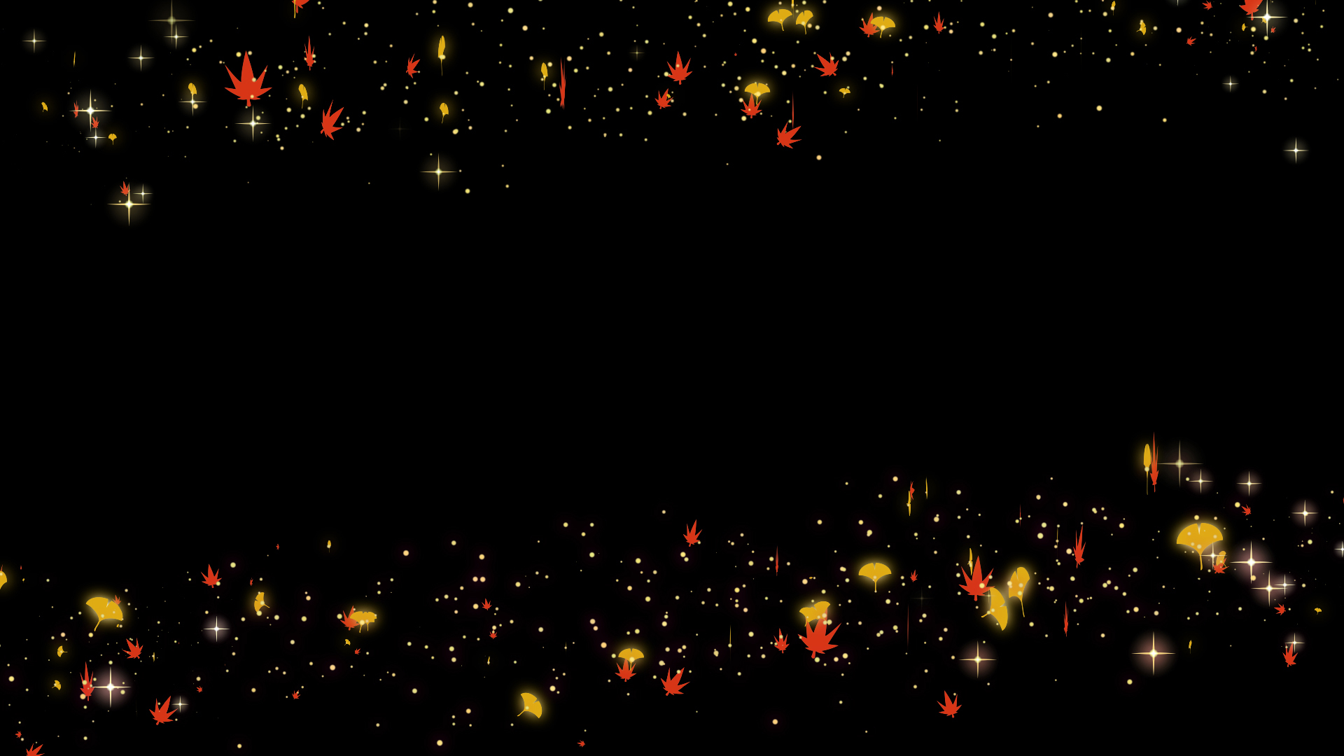 秋の紅葉（枠）