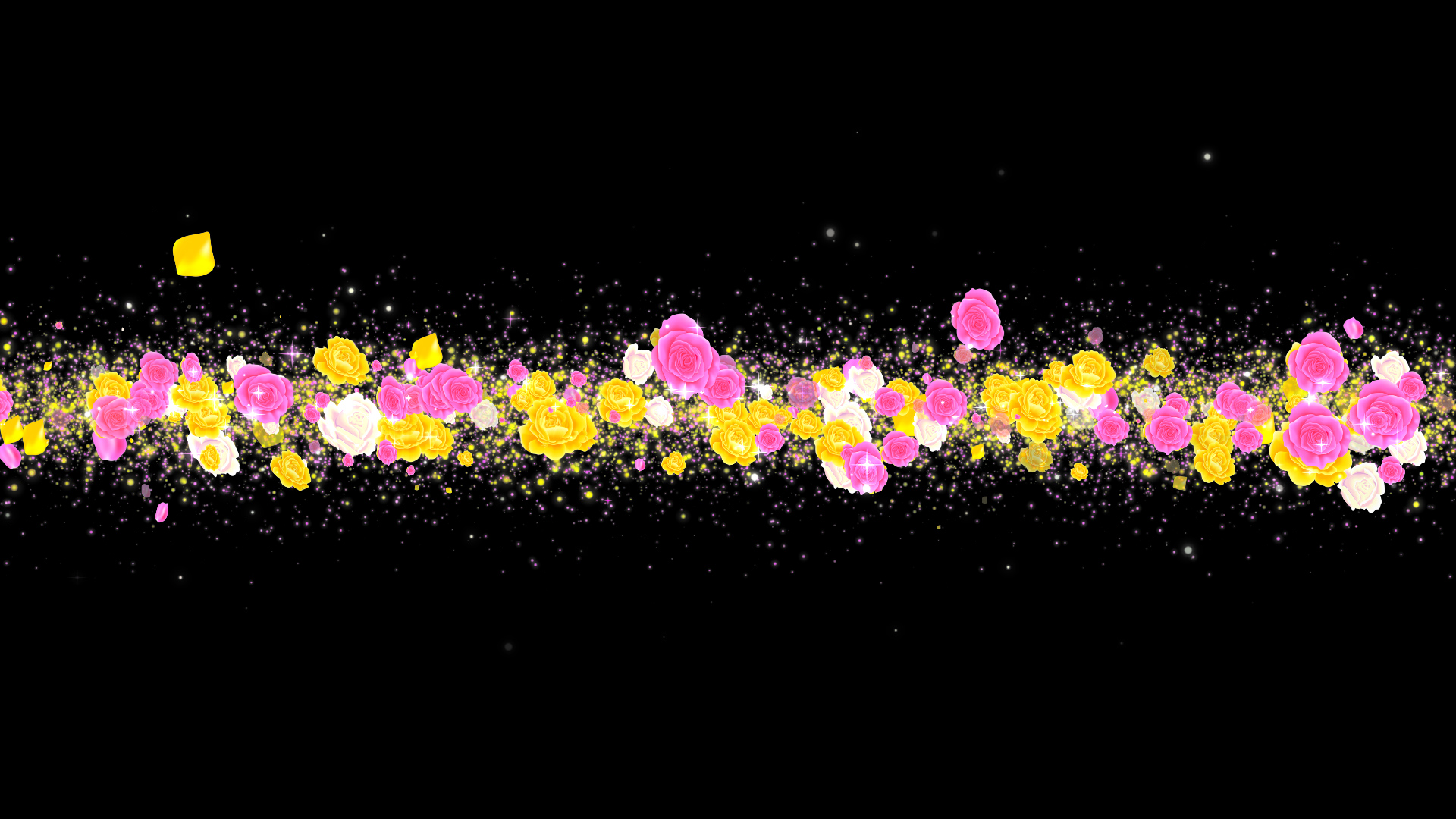 春 カラフルなバラ タイトル用