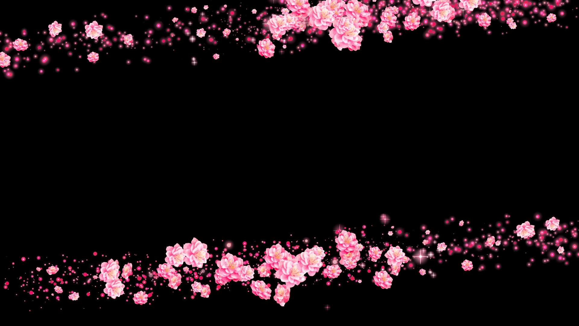 春の桃（フレーム）