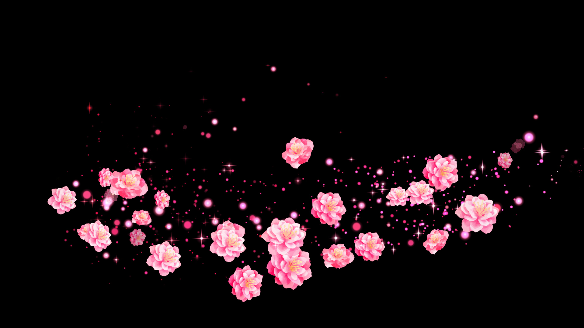 春の桃（回転）