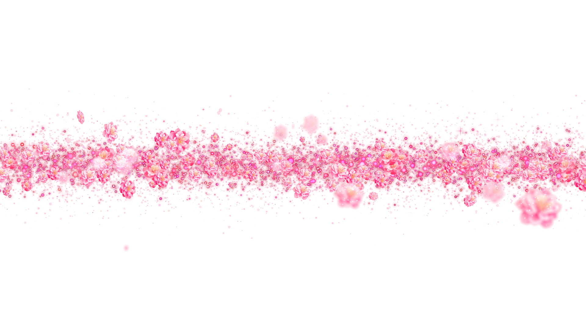 春の桃（タイトル用）-白い背景