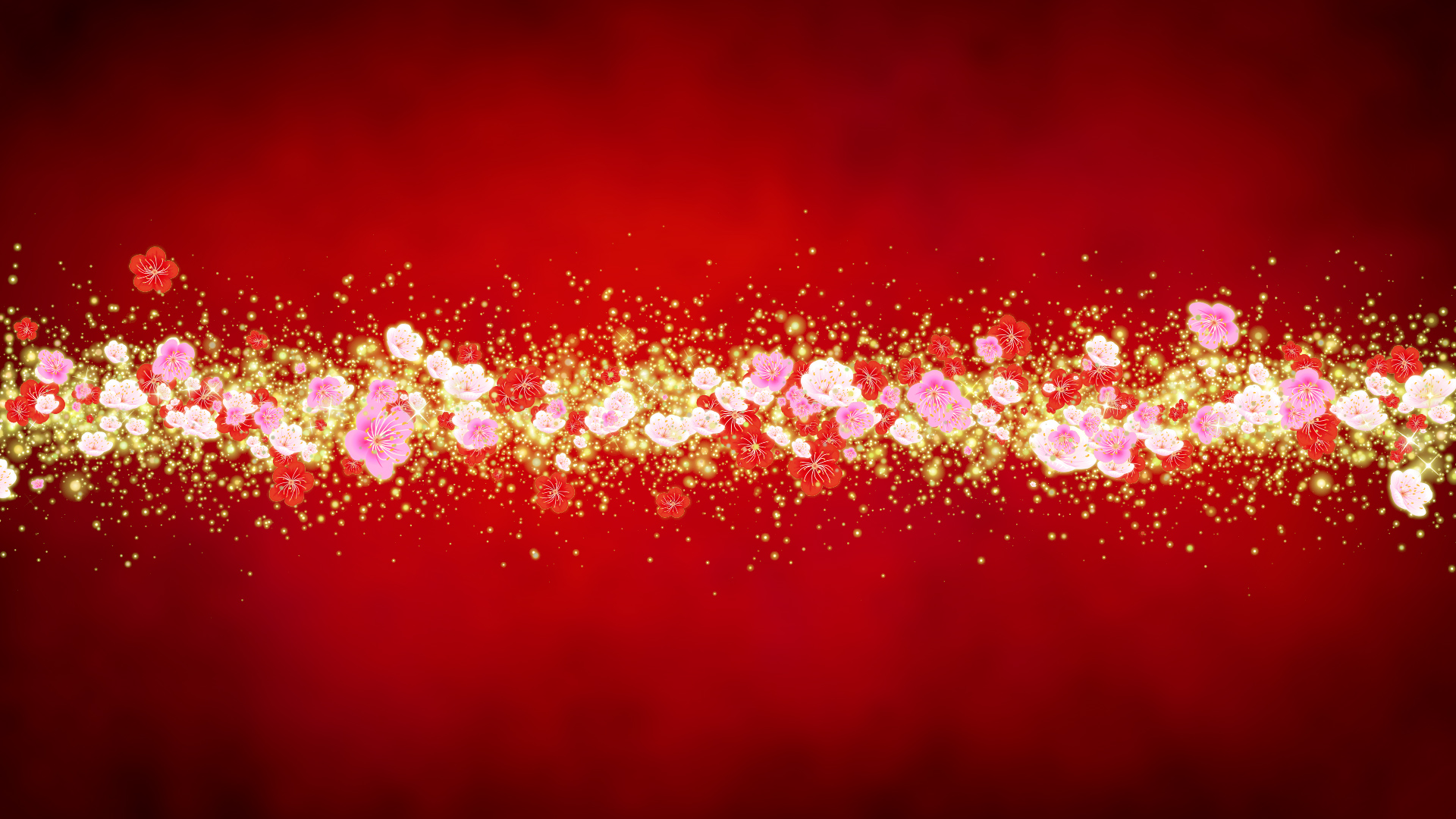 春の梅 タイトル用-赤い背景に合成