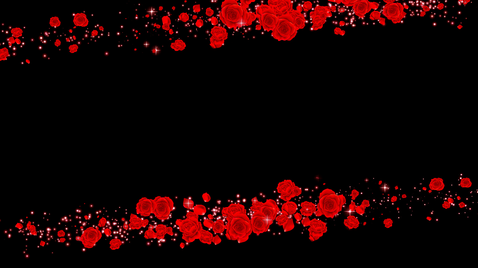 春のバラ（フレーム）