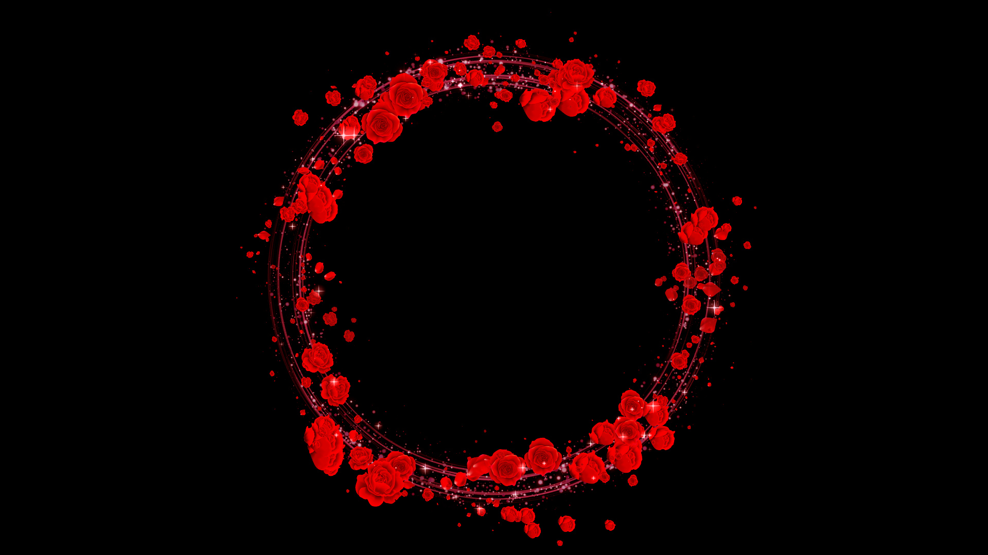 バラのリース（春）